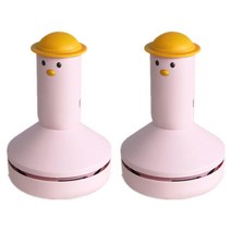 에이런 옐로두기 지우개청소기 심플 핑크 2개