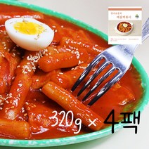 핫이슈 국물떡볶이 콜라겐 매콤맛, 1280g(4팩)