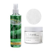 이탈왁스 유분기제거 프리 왁스 250ml 3종 + 라몽 DIY 엠보싱 패드 70매입, 로션 알로에