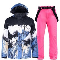 1 세트 snowsuits 오버올 스키 복 자켓 바지 방수 겨울 스포츠 스노우 보드 스키 의류 마운틴 윈드 브레이커