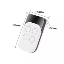 주차차단기리모컨 433 mhz 원격 제어 2 in 1 차고 문 명령 D7 복사기 고정 코드 및 Led 조명이있는 롤링, 01 Ramdom Color