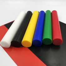 공구부품 POM 나일론 막대 직경 3-50mm 파란색 빨간색 노란색 녹색 흰색 검은 색 하드 플라스틱 폴리록시메틸렌 스틱 길이 500MM 2 개, [03] Blue, [03] 5x500mm