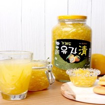 해든팜 [맛딜]거제직송 무농약 유자로만든 유자청 1kgx2병, 1