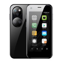 서보 12S 맥스 안드로이드 소형 스마트폰 1GB RAM 8GB 2.5 인치 화면 1000mAh 페이스 ID 구글 플레이, 03 Add 16GB TF Card, 02 Black