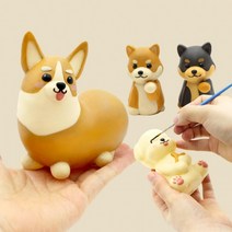 멍냥이 컬러링 키트 DIY 컬러링토이 색칠놀이 미술놀이 집콕놀이 입체컬러링 색칠 취미키트 8종 유기견기부, 푸들