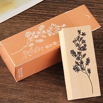 빈티지 감성 우드 꽃 모양 도장 플라워 스템프 무초, 상세페이지참고