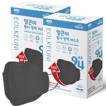 KF94 국산 특대형 삼흥 얼큰이 빅사이즈 방역 마스크 개별포장 50매, 블랙, 2개, 50매입