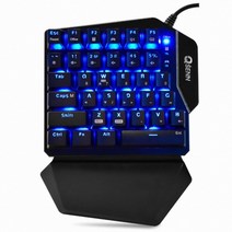 [컴퓨터] QSENN ARES Q34 LED 게이밍 기계식 한손 키보드 청축 [W298D00], 본상품선택, 본상품선택