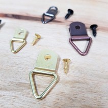 창작스튜디오 놀자 삼각고리 못 세트 소량 대량 액자고리 나무걸이 문패 만들기 DIY 공예 목공 나무판 부자재, 엔틱(대)10입