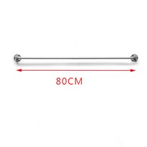 벽행거 철제행거 ㄷ자 철제행거 가로 120cm 벽고정식 옷가게 매장용 옷걸이 행거 여성의류 쇼핑몰, 나노 실버 얇은 라운드 80CM