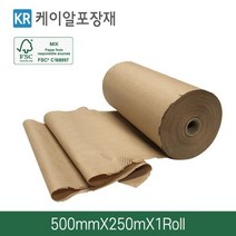 FSC 국산 종이완충제 종이뽁뽁이 종이에어캡 에코에어랩500 (500mmX250m), 1개