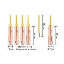 가스용접기 토치 절단기 CO2 E-cu 스터드 척 M3 M4 M5 M6 M8 M10 용접기 토치 건 소모품 개 수집, 03 M5