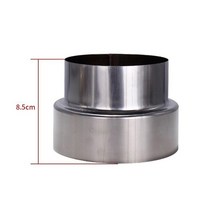 환풍기 스테인레스 스틸 연도 배기 파이프 감소 조인트 굴뚝 어댑터 스토브 가정용 환기 액세서리, 120mm100mm