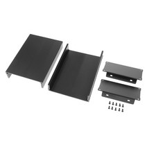 GHSHOP 프로젝트 AMP 컨트롤러 105x55x150mm용 압출 알루미늄 인클로저 키트, 105x55x150mm, 블랙