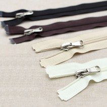 소잉데일리 의류용 지퍼 및 슬라이더 모음전_ 3호 5호 80여종, 블랙, 6. 5호 코일지퍼_64cm