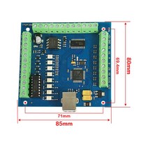CNC 컨트롤러 모션 제어 MACH3 4 축 100KHz USB 부드러운 스테퍼 모션 컨트롤러 카드 브레이크 아웃 보드, 한개옵션0