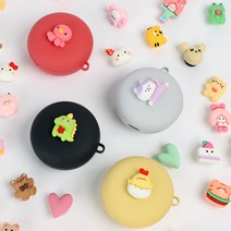 LG 톤프리 케이스 UT90Q / UT60Q 폰디아트 캐릭터 케이스, LG 톤프리 UT90Q, 크림옐로우, 코끼리얼굴