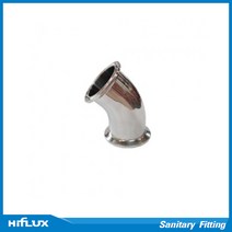 하이플럭스 쎄니타리 페럴 엘보 45도 Sanitary Ferrule Elbow - SUS316, 1개