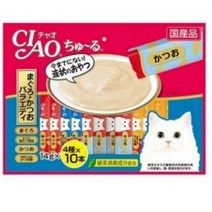 이나바 챠오츄르 파우치 대용량 버라이어티 40P, 22. 참치&가다랑어버라이어티 40Px1개