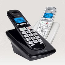모토로라 S3001A 무선전화기 빅버튼 발신자표시 소리큰 스피커폰 한글메뉴 무무선전화기, 화이트