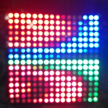 디지털 개별 주소 지정 가능 LED 모듈 패널 유연한 DIY 디스플레이 보드 16x16 픽셀 WS2812B 방열판 칩, 한개옵션0