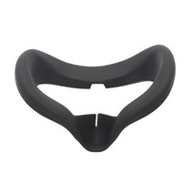 oculus quest 2 케이스 교체용 페이스 패드 실리콘 아이 커버 땀 방지 마스크 커버 vr 안경 oculus quest 2 액세서리, 검은 색