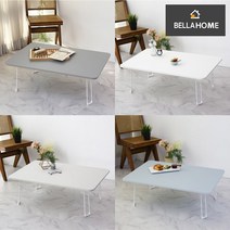 벨라홈 PET 슈퍼매트 라운드 접이식테이블 900x600 어린이 곡선 식탁 좌식 책상 아동, 미스트 그린