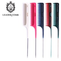 Leader comb 리더콤 140 커트빗 철 꼬리빗 전문가용, 화이트
