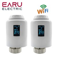 엑추에이터 Tuya-스마트 와이파이 지그비 라디에이터 액추에이터 TRV 프로그래밍 가능 온도 조절 밸브 알, 02 2-와이파이