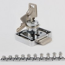 동아열쇠 사각크롬 서랍장 사물함 자물쇠 열쇠 키, 사각크롬 19x32(높이)