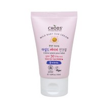 CHOBS(찹스) 마일드 베이비 선크림 50ml SPF30 PA+++, 옵션선택