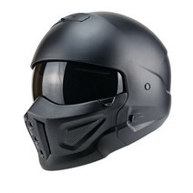 바이크 레트로 할리 기관차용 오토바이 헬멧 블랙 스콜피온 분리형 바이저 다목적 콤비네이션 하프 프레데터, [04] XXL, [02] 368-B