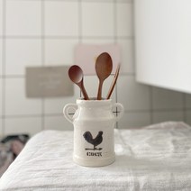 코크 도자기 물빠짐 티스푼통 미니수저통 달빛스토어