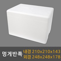 택배용 식품용 스티로폼박스 묶음판매, 멍게반쪽(24ea), 1개