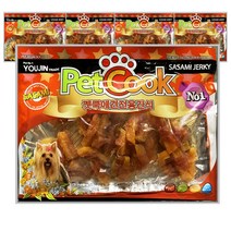 펫쿡 대용량 강아지육포 간식 300g x 5봉, z05.치킨고구마300g x5봉