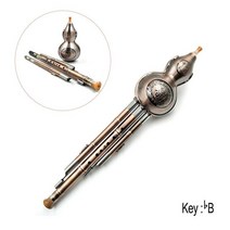 퉁소 단소 수제 금속 조롱박 플루트 초보자 음악 민족 악기