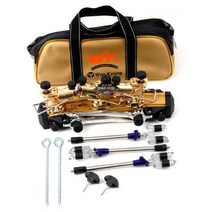 우경레저 라운드 낚싯대 받침틀, 골드