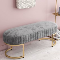 등받이없는 핑크 체리쉬 라운드 벤치체어 가성비 쇼파, 핑크 길이 120x32x45