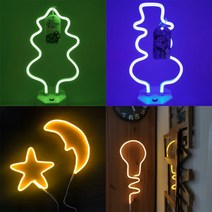 DGITEM DIY 플랙시블 LED 네온바 셀프 무드등 취침등, LED네온바 USB+건전지/옐로우