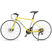 초경량 고급로드자전거 알루미늄 합금 가성비로드자전거, [알루미늄프레임]샤이닝옐로-21단-스트레이트핸