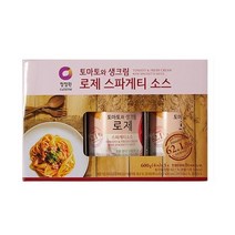 청정원 로제 스파게티소스 600Gx3입, 옵션1 - 기본포장 (박스or비닐포장) (+0원)