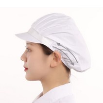 고급 순면 다용도 위생 모자 캡 두피 보호 조리실 공장 식당 요식업 작업실 생산