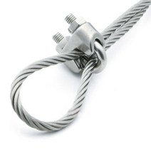 스텐 와이어 로프 클립 조임 u볼트 3 5 6 8 10mm 알루미늄 페럴 슬리브 압착형 볼트형 세로형 고정, 1.스텐 와이어클립, 5mm, 1개