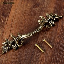 DRELD-골동품 가구 손잡이 빈티지 찬장 옷장 서랍 캐비닛 하드웨어 문 1 개, 02 Antique  Bronze