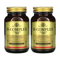 [1+1] Solgar 솔가 비 콤플렉스 복합체 50 mg 100정 B-Complex 콤플렉스 티아민 비타민 B1 B2 B3 B6 리보플라빈 나이아신 엽산 비오틴 칼슘 이노시톨