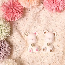 피에스메이드 차량용 석고 방향제 1+1 큐빅왕관 베어브릭 선물포장 인테리어 소품 답례품, 큐빅왕관베어세트, 잉글리쉬페어&후리자아, 화이트머스크