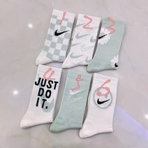 나이키벚꽃양말 봄 학생 귀여운 중목 패션 세트 삭스