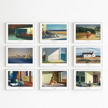 바인 애드워드호퍼 명화 알루미늄액자 A4 20종 무광골드:08