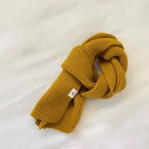 유블리 아동 겨울 베이직 머플러 와플 니트 목도리