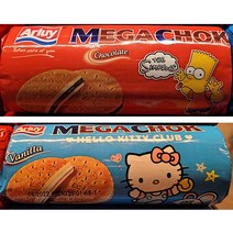 Arluy 알루이 메가촉 쿠키 180g (심슨 초콜릿맛 헬로키티 바닐라향) 2종 택1 / 스페인, 1.심슨 초콜릿맛